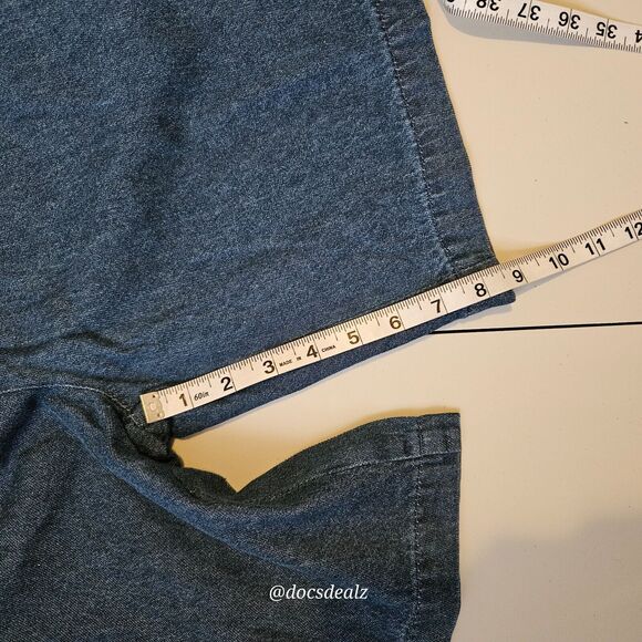 Kingsize Denim Shorts Blue Elastic Waist Men's Large - Picture 6 of 7